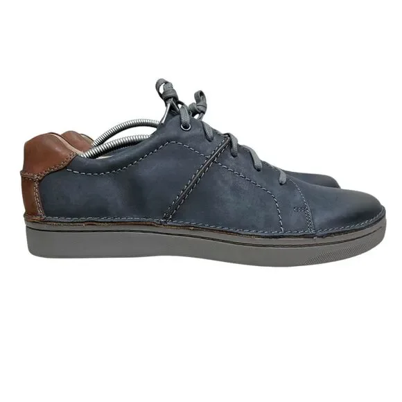 Clarks | Shoes | Clarks Mens Sneakers Kitna Navy Leather 